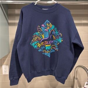 Vintage 90s Denver Zoo Wildlights Crewneck Sweatshirt Size L